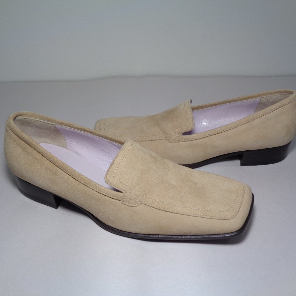 Fieramosca & Co. Size 5.5 M CASSIDY Beige Suede Loafers New Women's Shoes